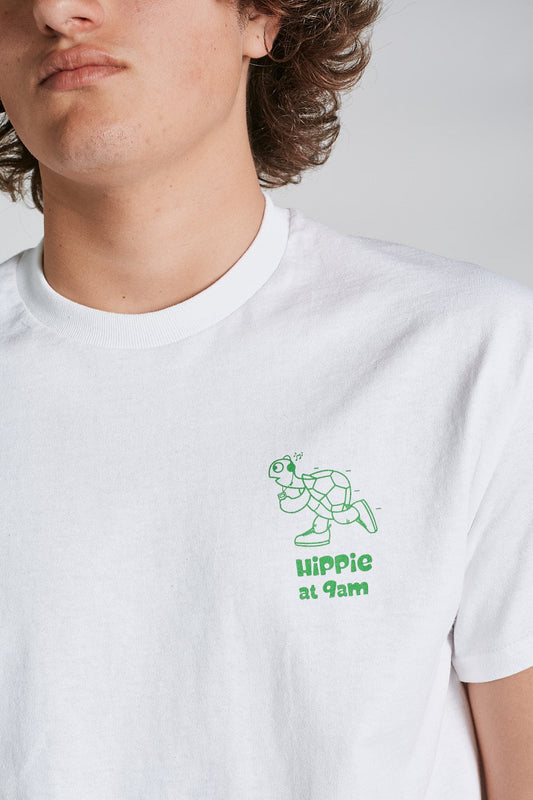 Camiseta Slow Hippie blanca Hippie Crew