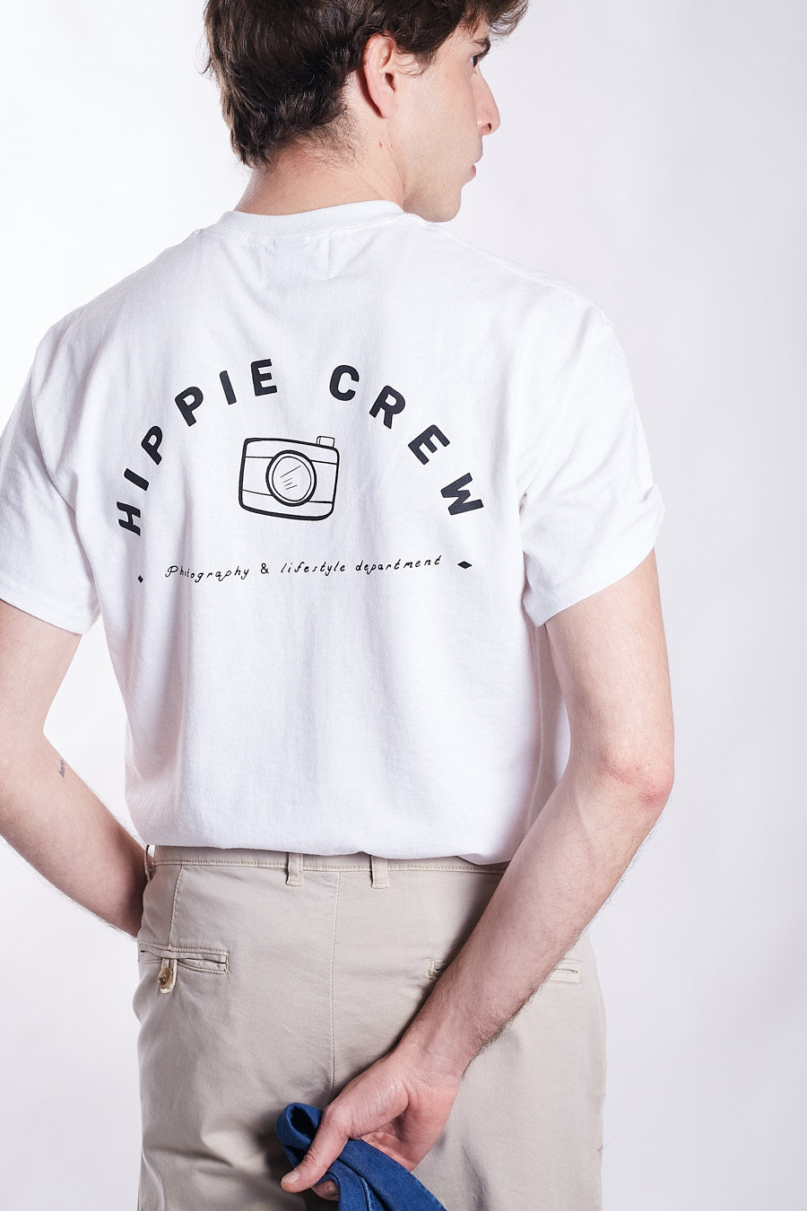 Camiseta Smile blanca Hippie Crew