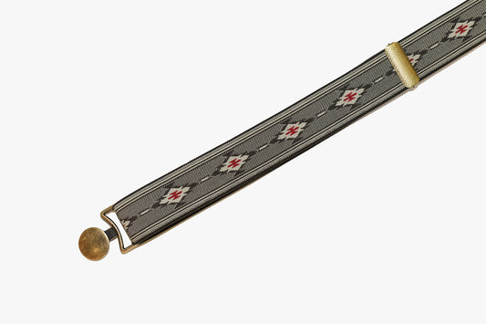 Cinturón personalizable étnico khaki