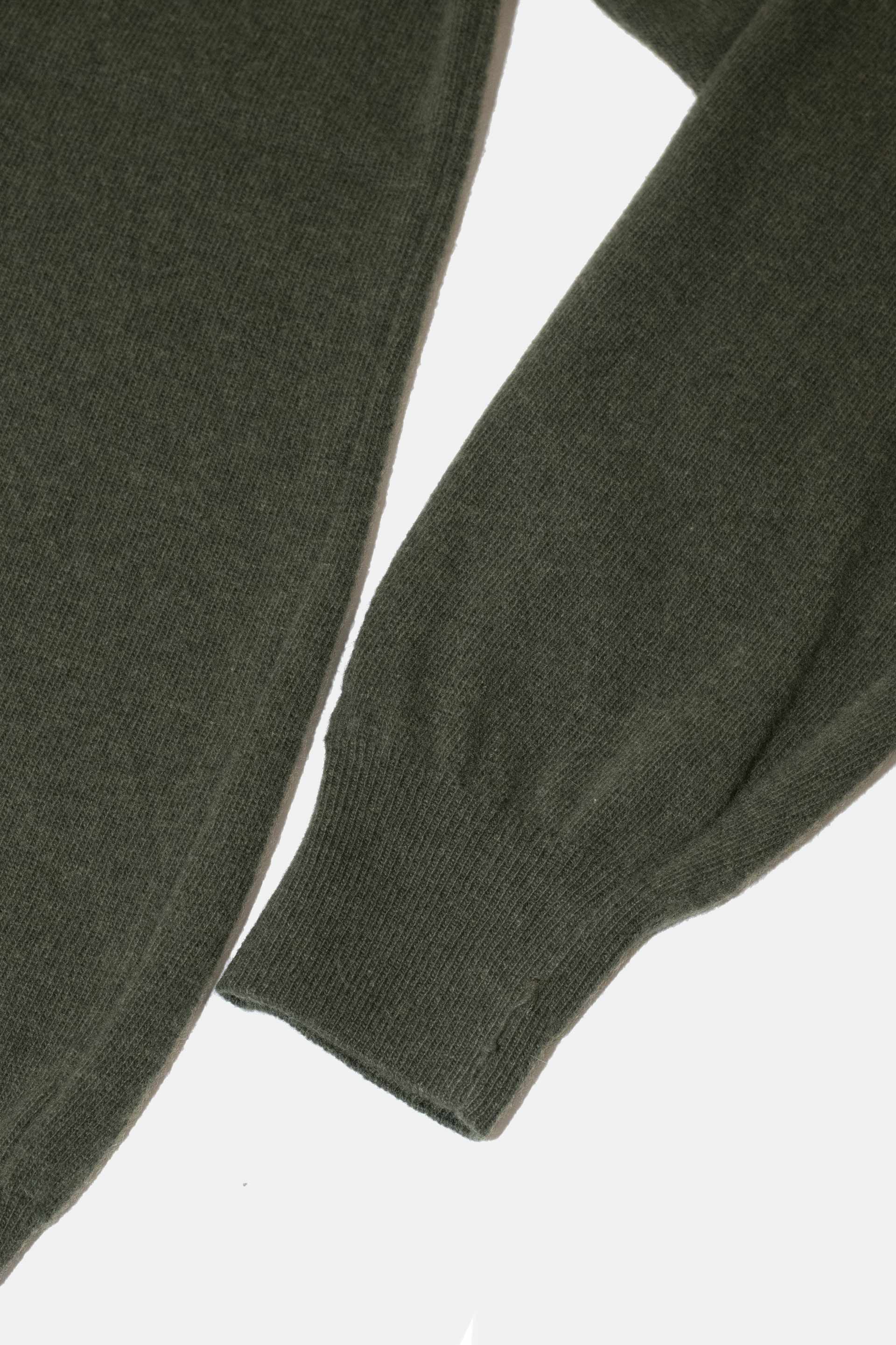 Jersey pico lambswool verde Hippie Crew