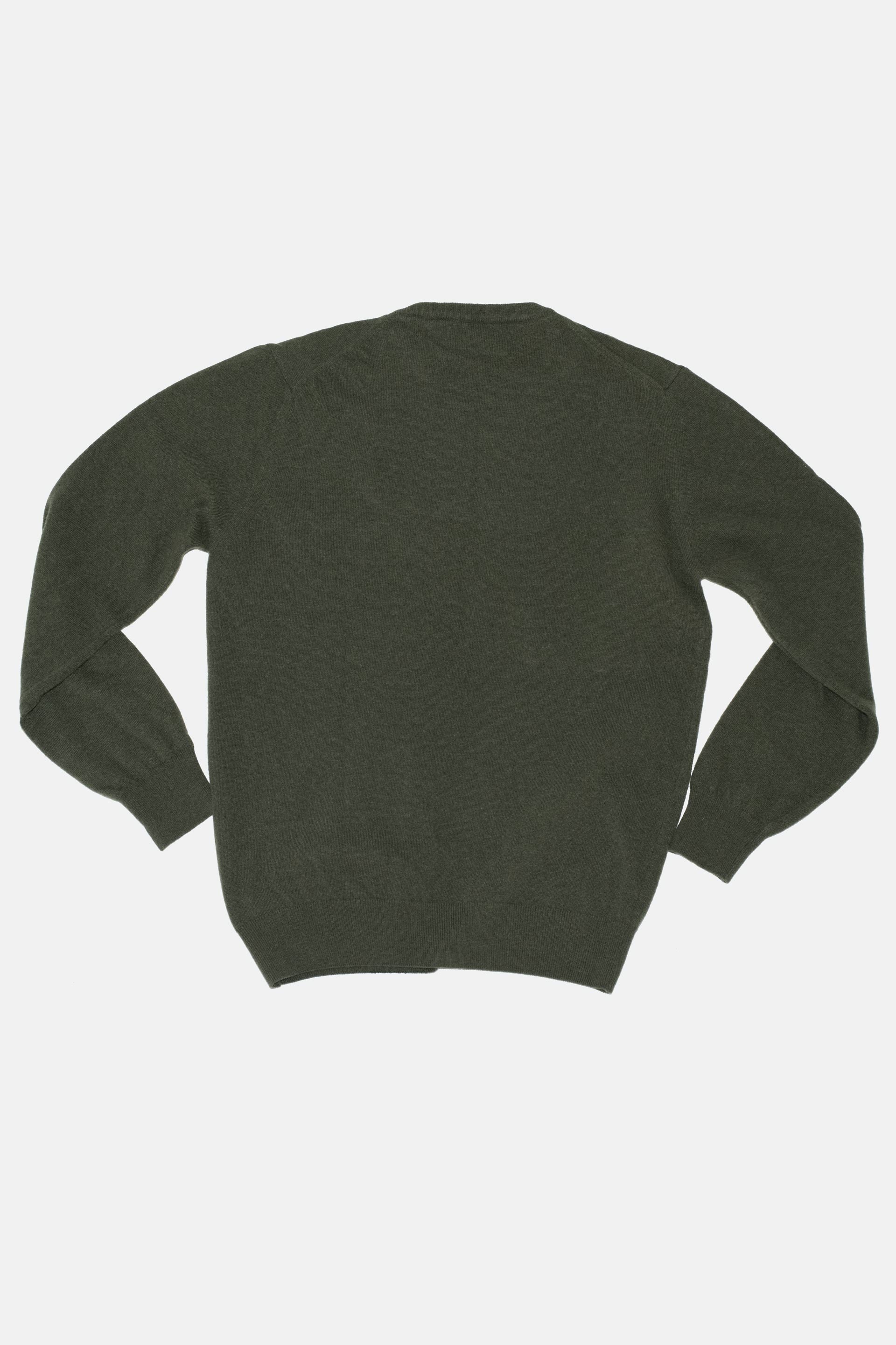 Jersey pico lambswool verde Hippie Crew